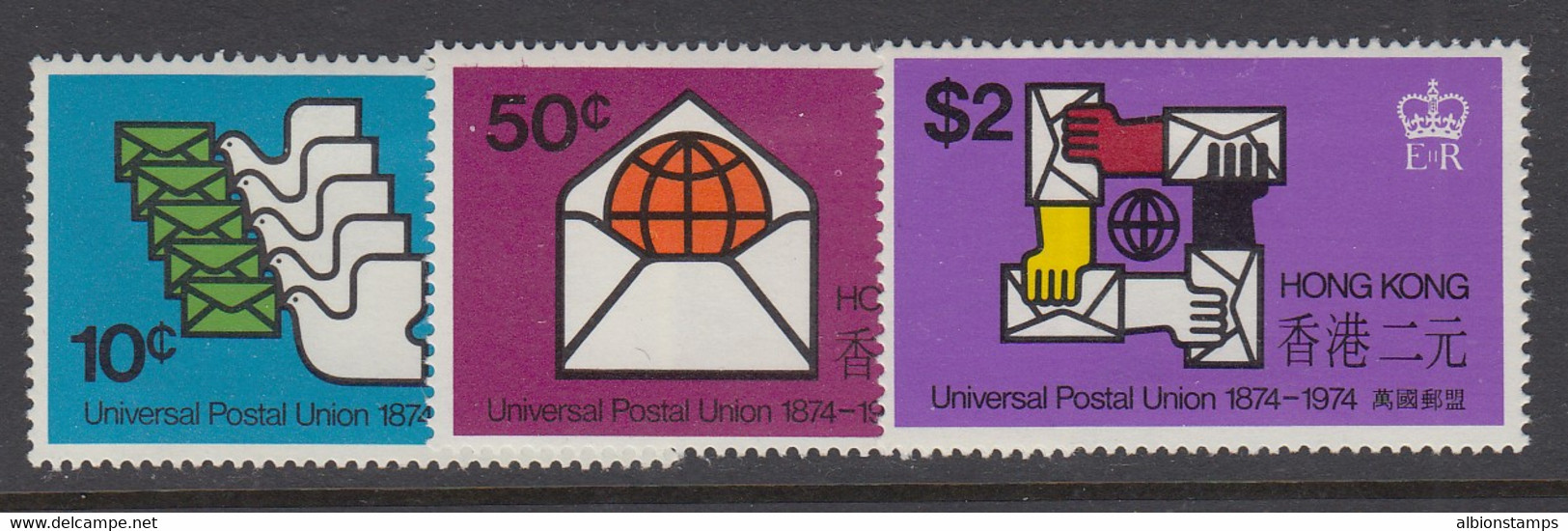 Hong Kong, Sc 299-301, MHR - Unused Stamps