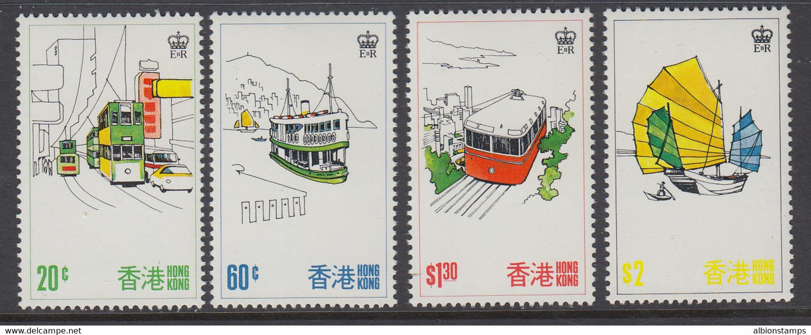 Hong Kong, Sc 338-341, MNH - Nuevos