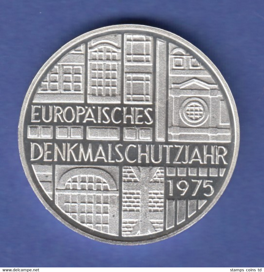 Bundesrepublik 5DM Silber-Gedenkmünze 1975 Europäisches Denkmalschutzjahr PP - 5 Mark