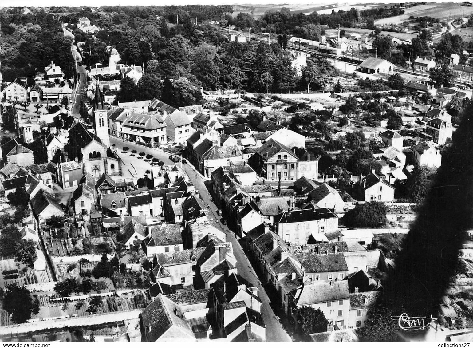 91-SAINT-CHERON- RUE PRINCIAPLE VUE AERIENNE - Saint Cheron