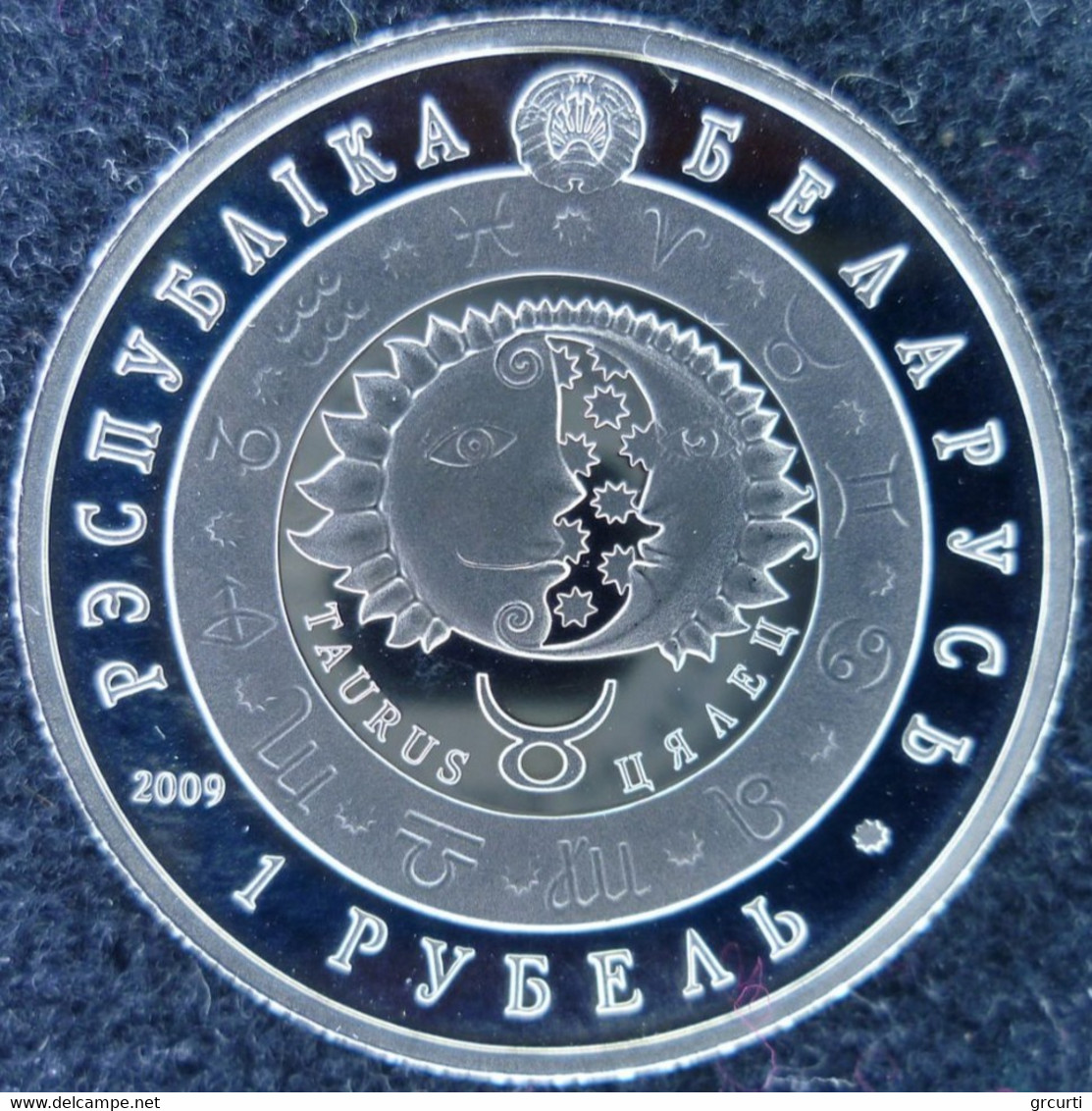 Belarus - 1 Rouble 2009 - Zodiac: Taurus - KM# 317 - Wit-Rusland