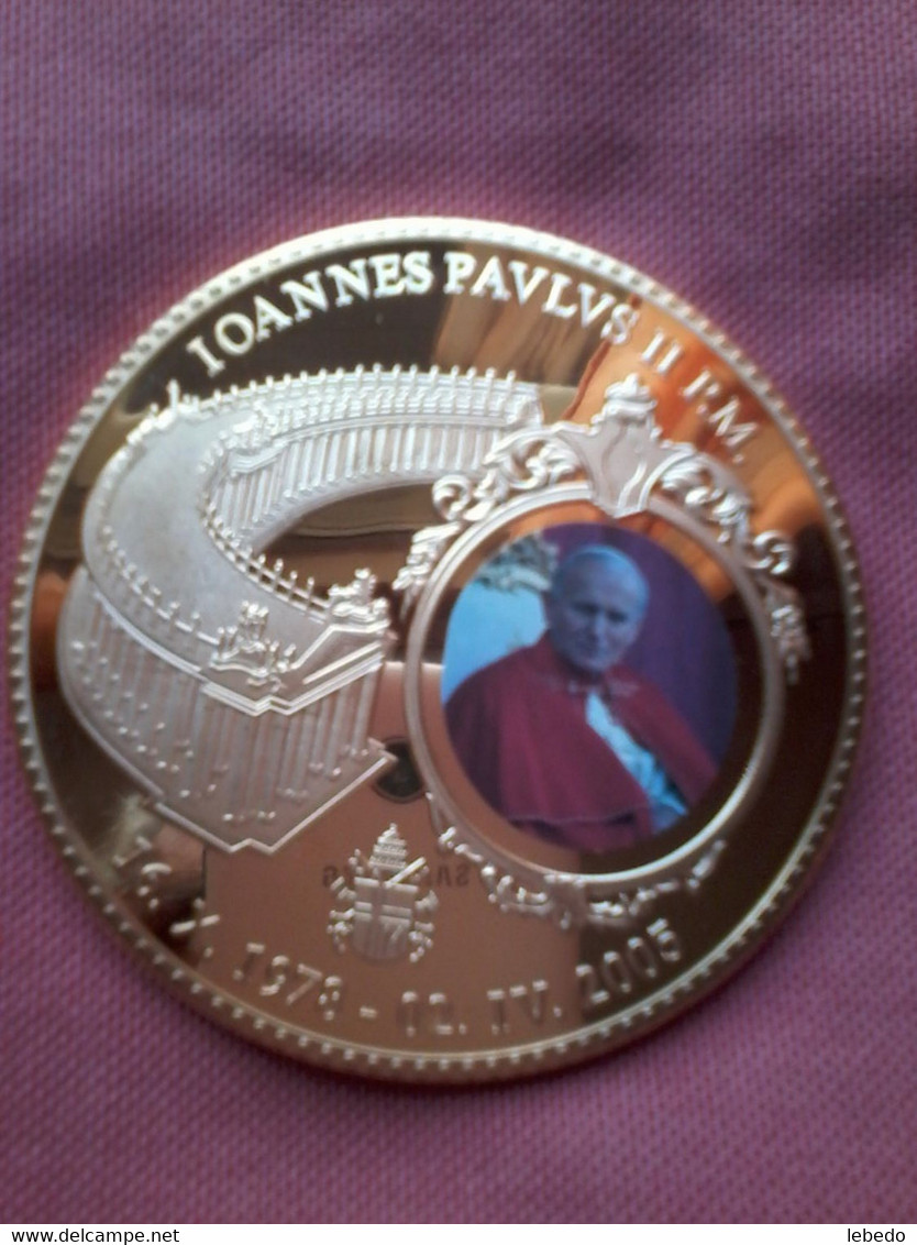 Médaille Geant-pape Jean-paul 2 - Godsdienst & Esoterisme
