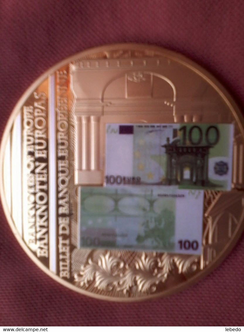 Medaille Geant/billet De 100€ - Andere & Zonder Classificatie