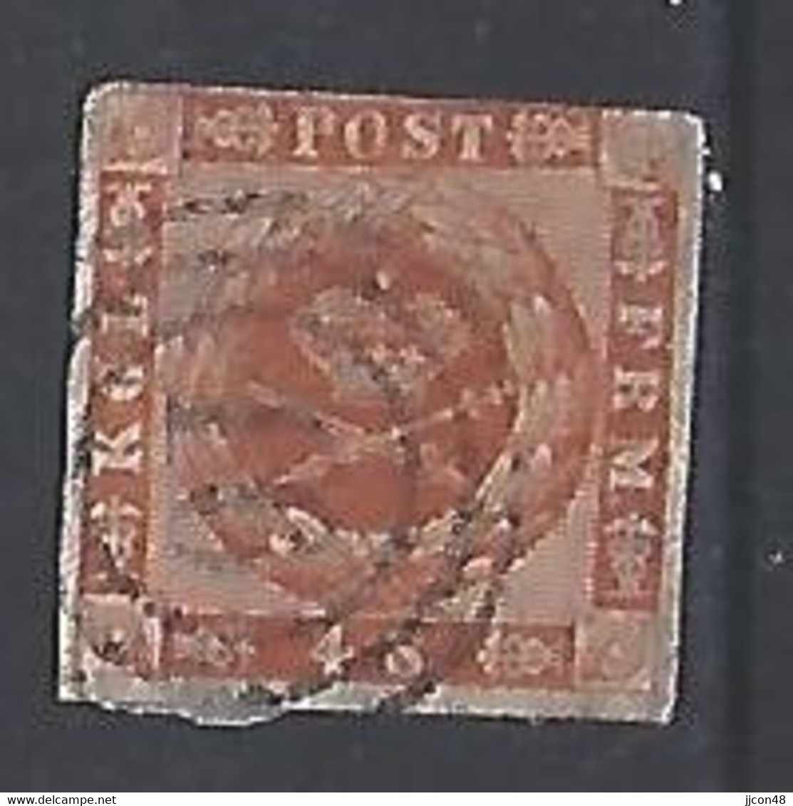 Denmark  1858 (o) Mi.7a - Usati