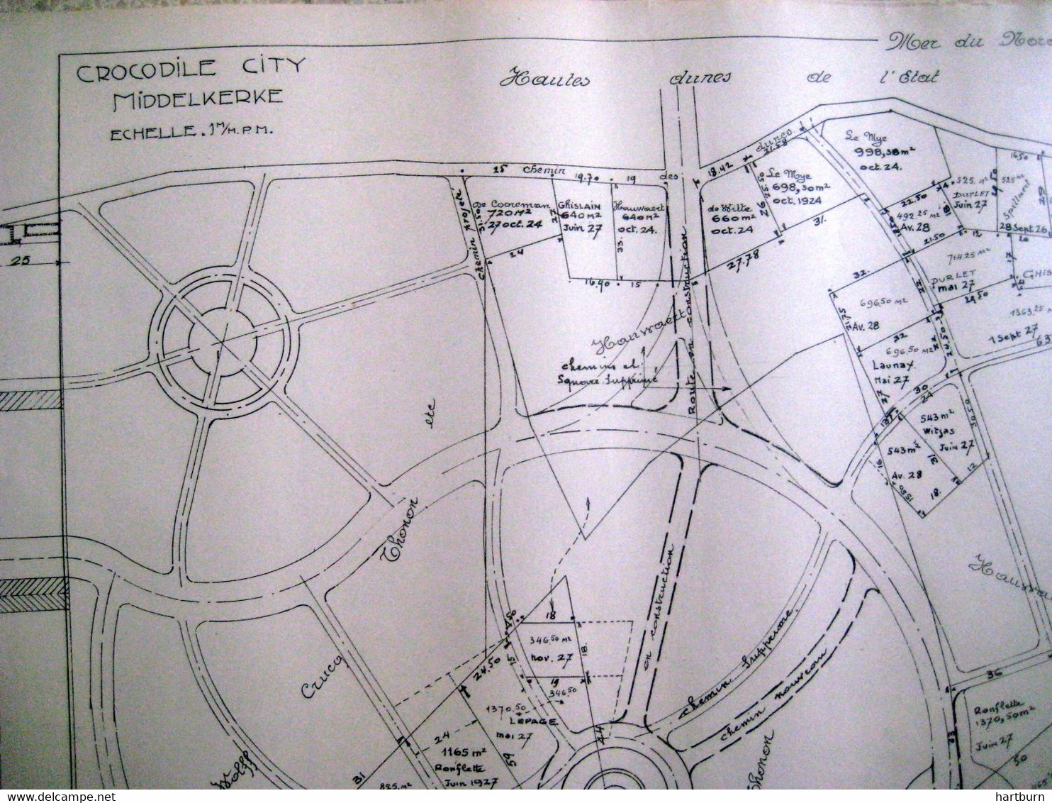 Crocodile City Middelkerke - Westende. Krokodiel, De Crocodile 60 X 45 Cm - Other Plans