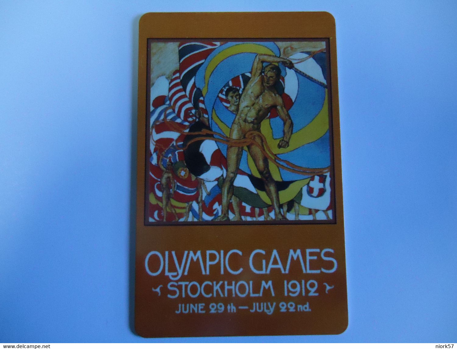 OLYMPIC GAMES PREPAID CARDS  SOCKHOLM 1912  TIR  2000   2 SCAN - Olympic Games