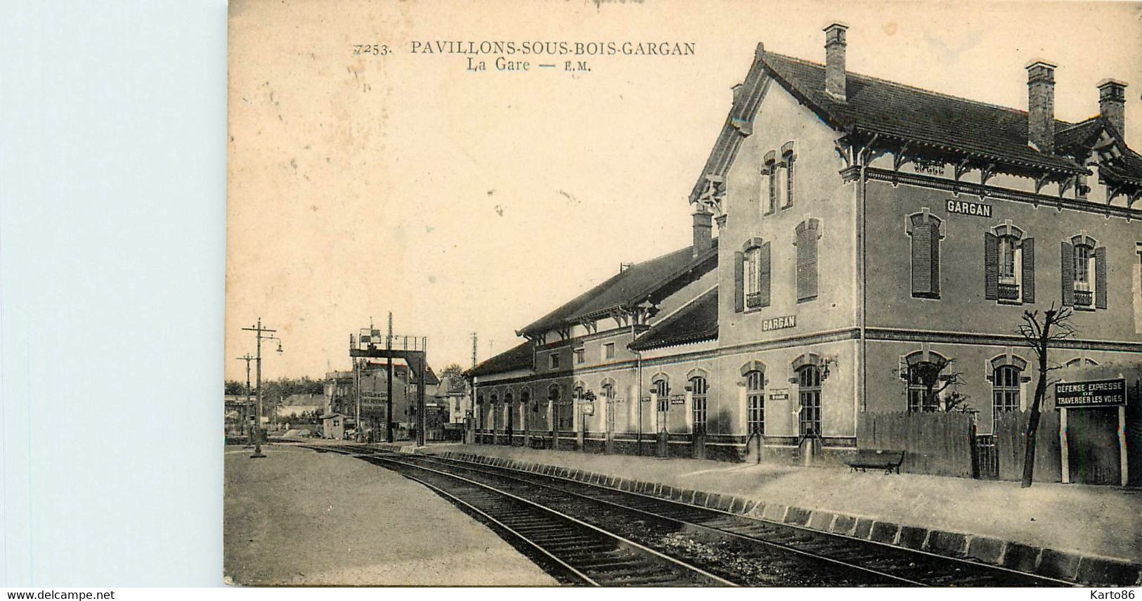 Les Pavillons Sous Bois * Gargan * La Gare * Ligne Chemin De Fer De Seine St Denis - Les Pavillons Sous Bois