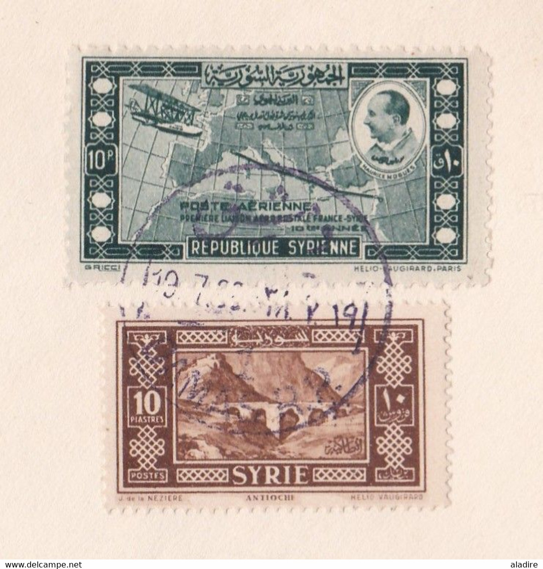 1938 - Enveloppe Numérotée Par Avion Recommandée De Damas, Syrie Vers Paris, France - 10e Anniv 1e Liaison Postale - Briefe U. Dokumente