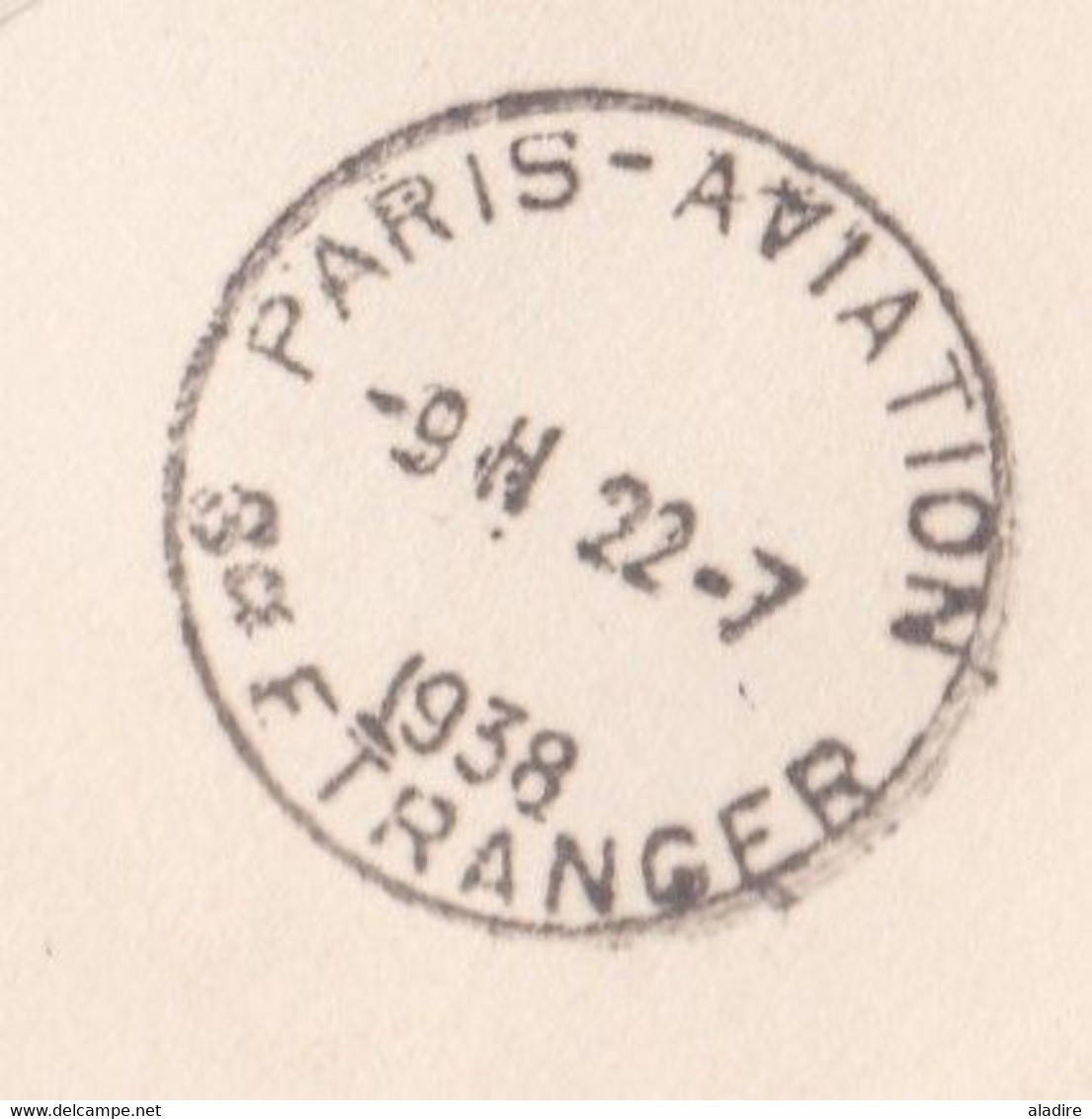 1938 - Enveloppe numérotée par avion Recommandée de Damas, Syrie vers Paris, France - 10e anniv 1e liaison postale