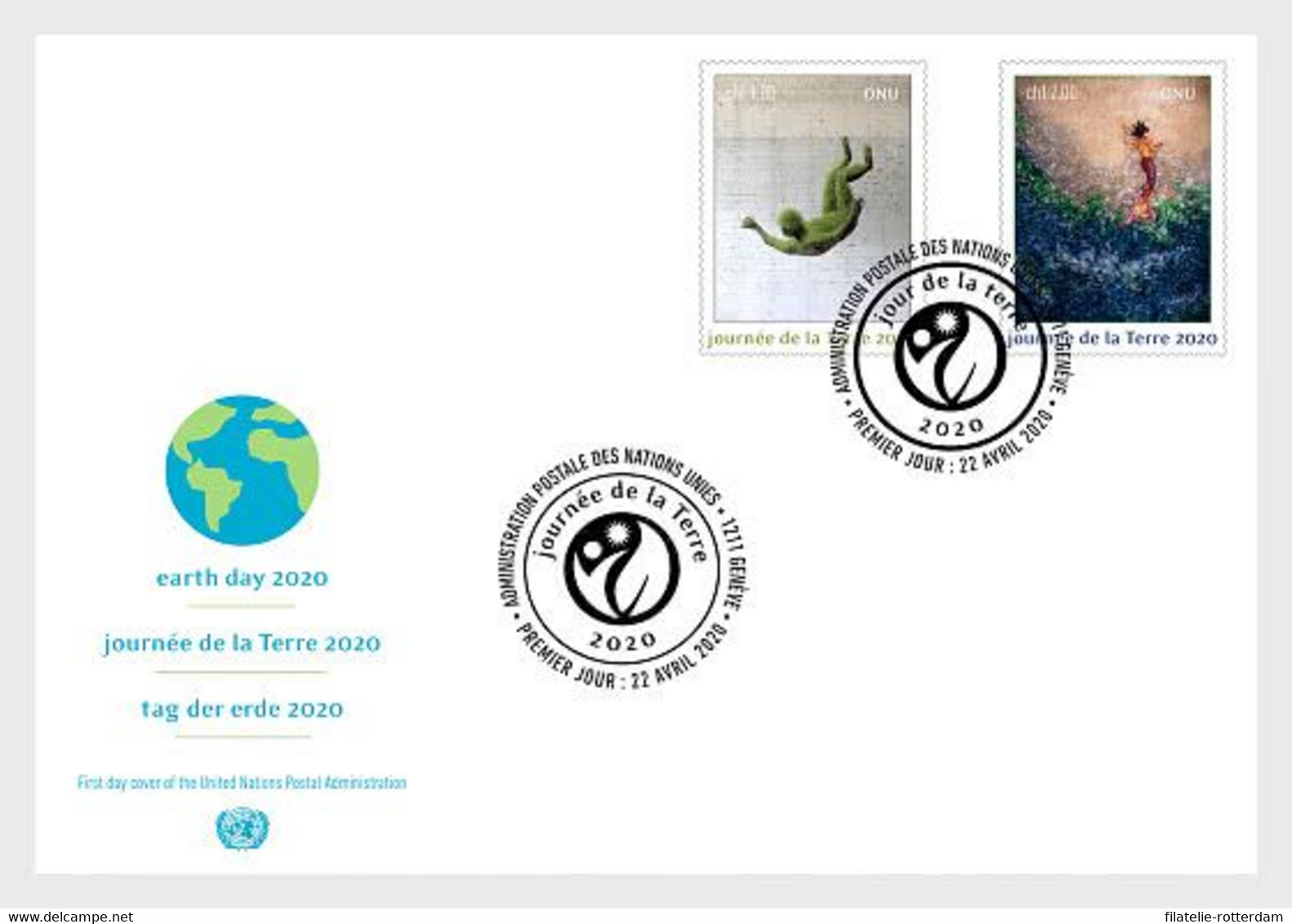 VN / UN (Geneva)- Postfris / MNH - FDC Earth Day 2020 - Unused Stamps