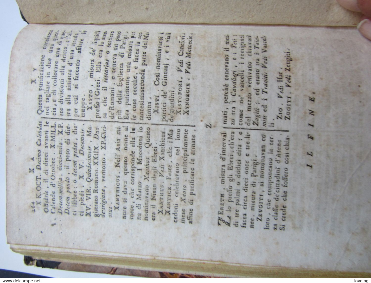 Livre Dizionario Compendioso D'antichita Monchablon 1783 - Old Books