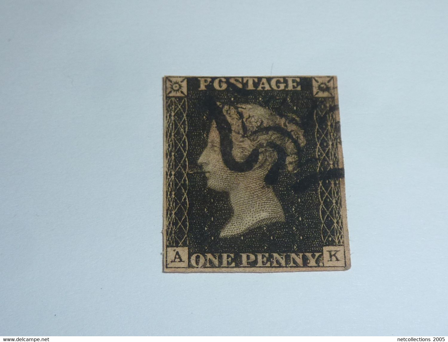 TIMBRE DE GRANDE BRETAGNE - UNITED KINGDOM STAMP N°1 1840 - OBLITERE (V) - Usati