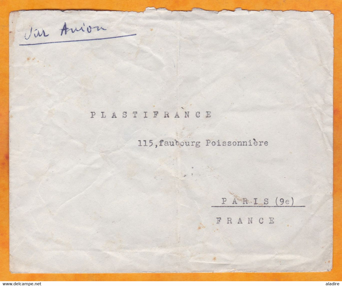 1950 - Enveloppe Par Avion D' Alep, Syrie Vers TParis, Via Damas - Affranchissement Polychrome - Syria