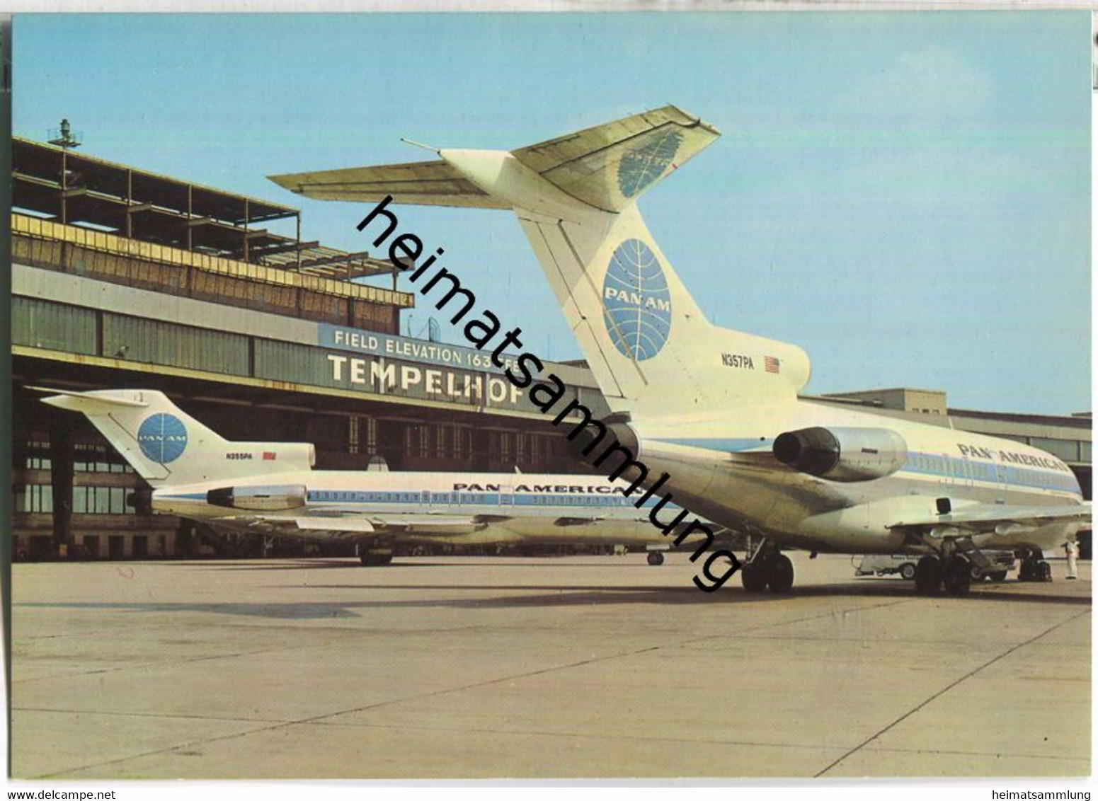 Berlin-Tempelhof - Flughafen - PanAm Nr. N355PA N357PA - Verlag Andres + Co Berlin - Tempelhof
