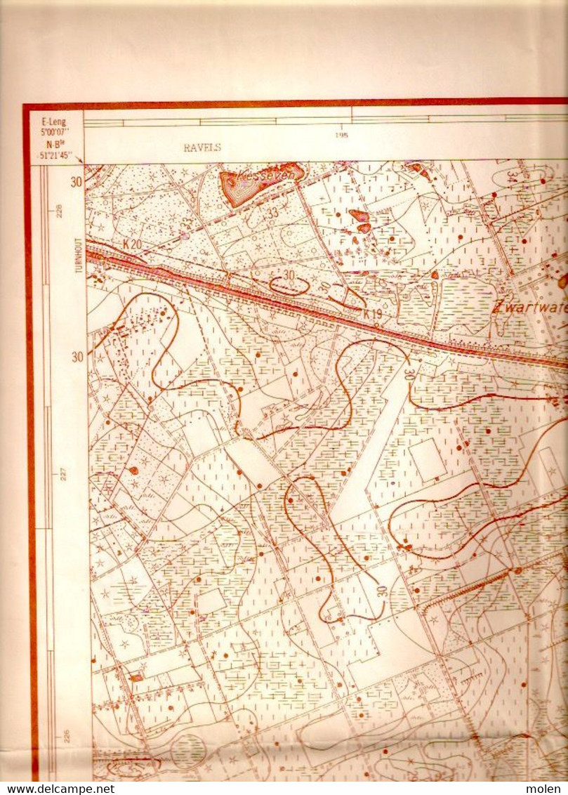 Situatie 1956 ARENDONK STAFKAART 9/5 SCHOONBROEK KORSENDONK KINSCHOT OBROEK RETIE ZWANEVEN VOORHEIDE HET-PLEINTJE S244 - Arendonk