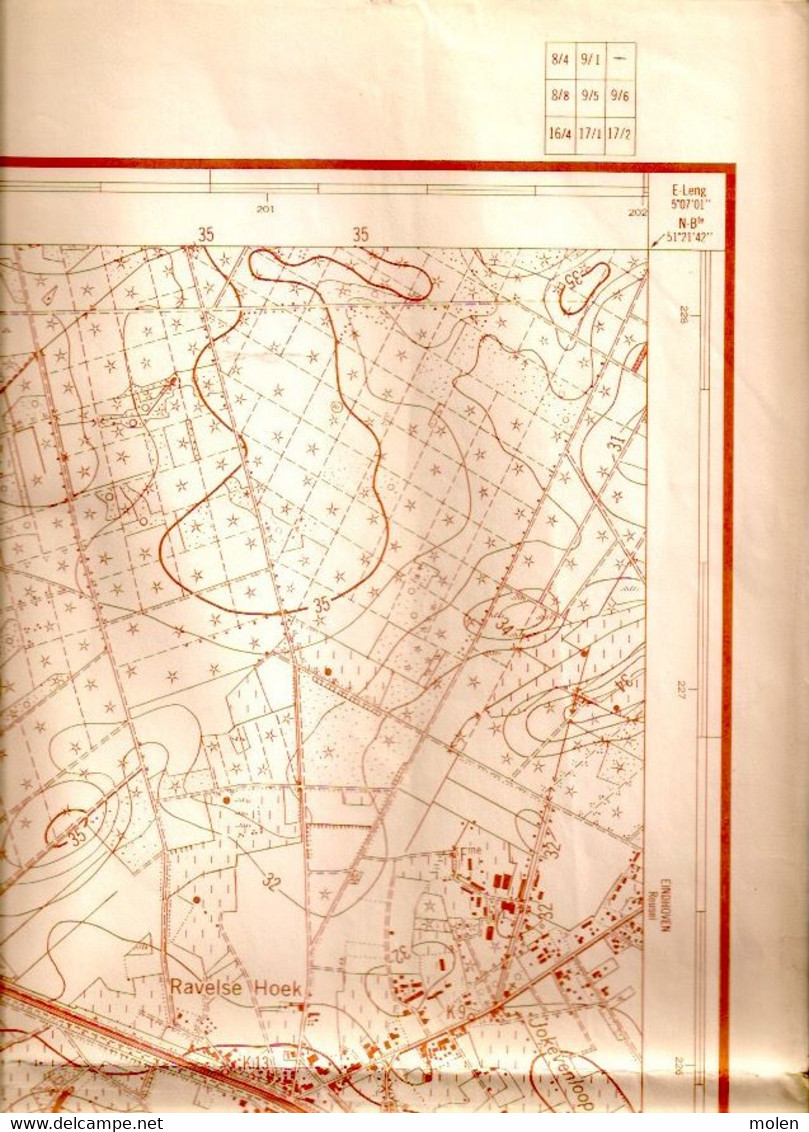 Situatie 1956 ARENDONK STAFKAART 9/5 SCHOONBROEK KORSENDONK KINSCHOT OBROEK RETIE ZWANEVEN VOORHEIDE HET-PLEINTJE S244 - Arendonk