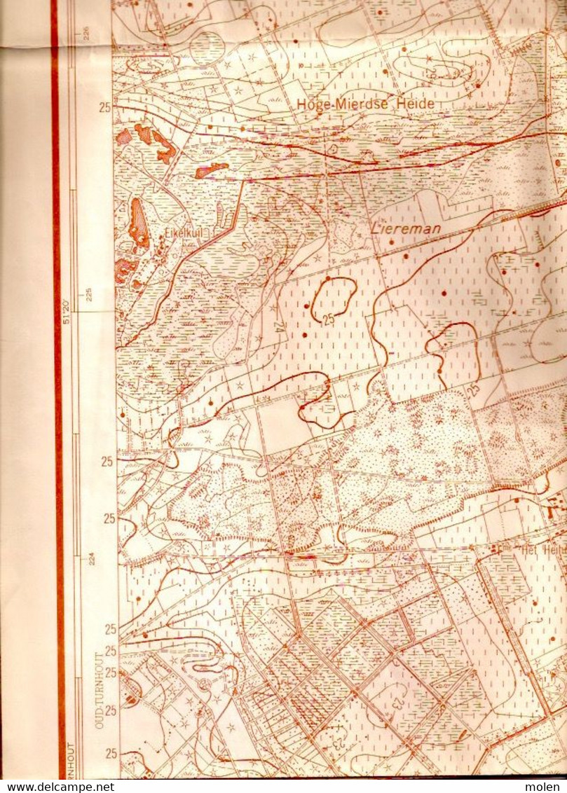 Situatie 1956 ARENDONK STAFKAART 9/5 SCHOONBROEK KORSENDONK KINSCHOT OBROEK RETIE ZWANEVEN VOORHEIDE HET-PLEINTJE S244