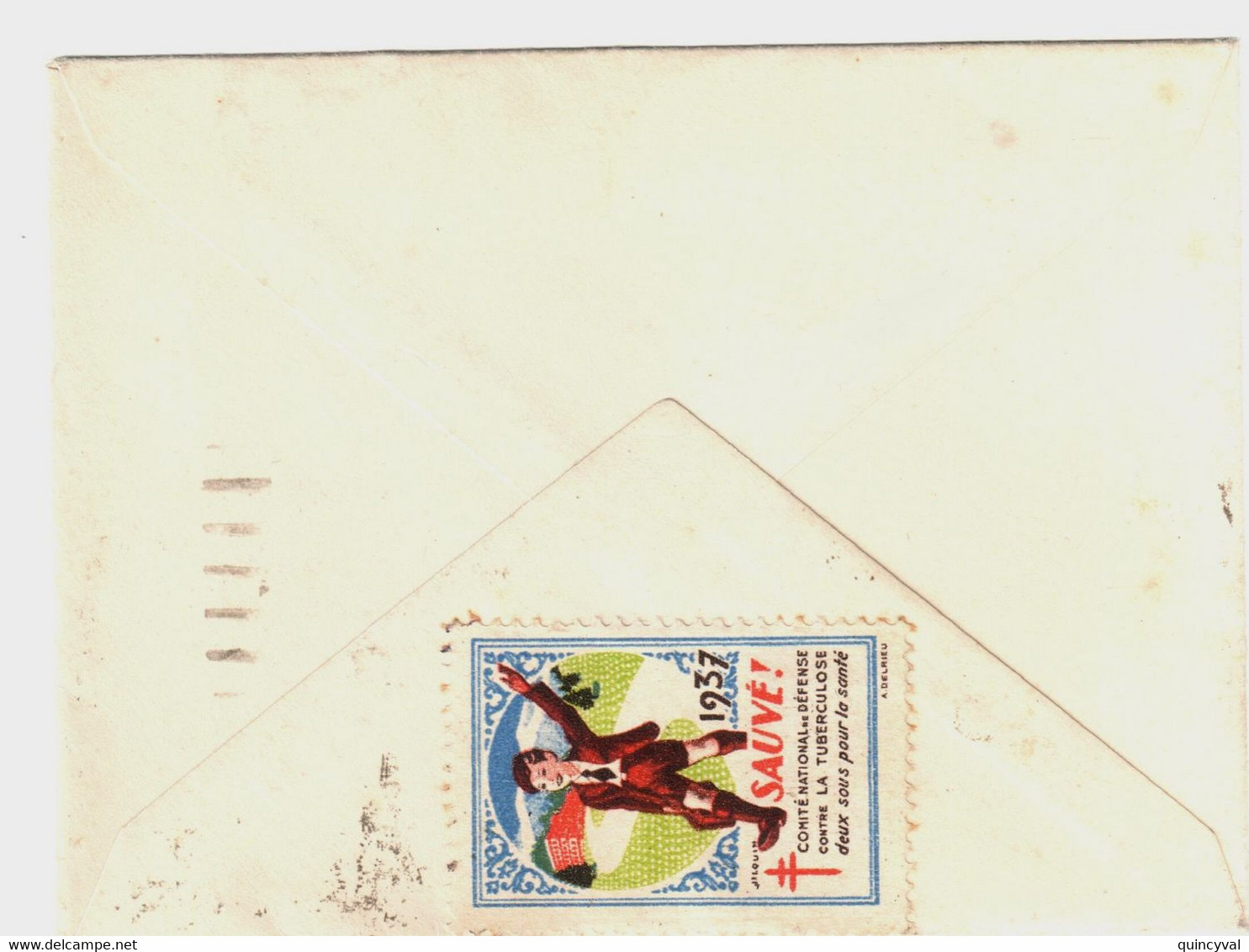 NANCY RP  Carte Visite Mignonnette 30c Semeuse Yv 160 Ob Meca 5 1 1938 Verso Vignette Tuberculose 1937 - Lettres & Documents