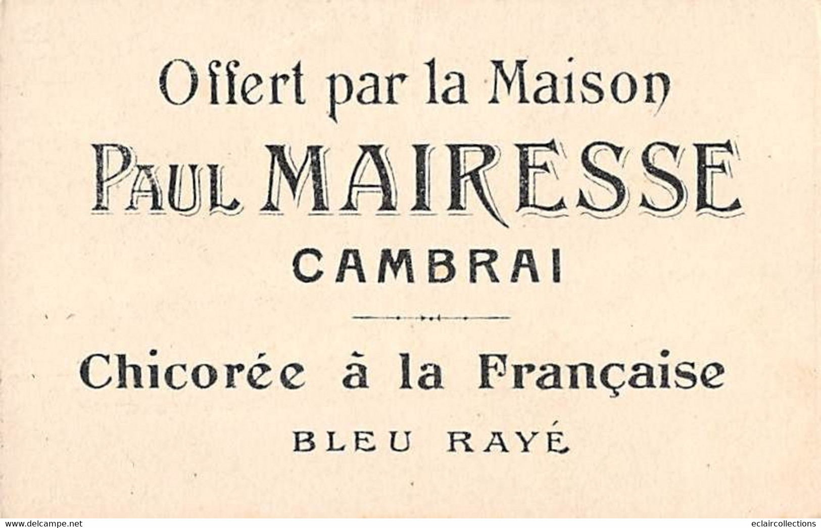 Thème:  Ours.    Image 10x7  Chasse à L'ours Age De Pierre   Publicité Chicorée Mairesse 59 Cambrai        (voir Scan) - Other & Unclassified