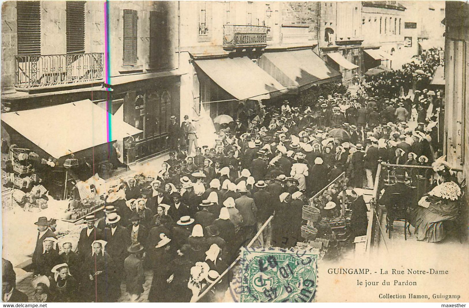 GUINGAMP La Rue Notre Dame Le Jour Du Pardon - Guingamp