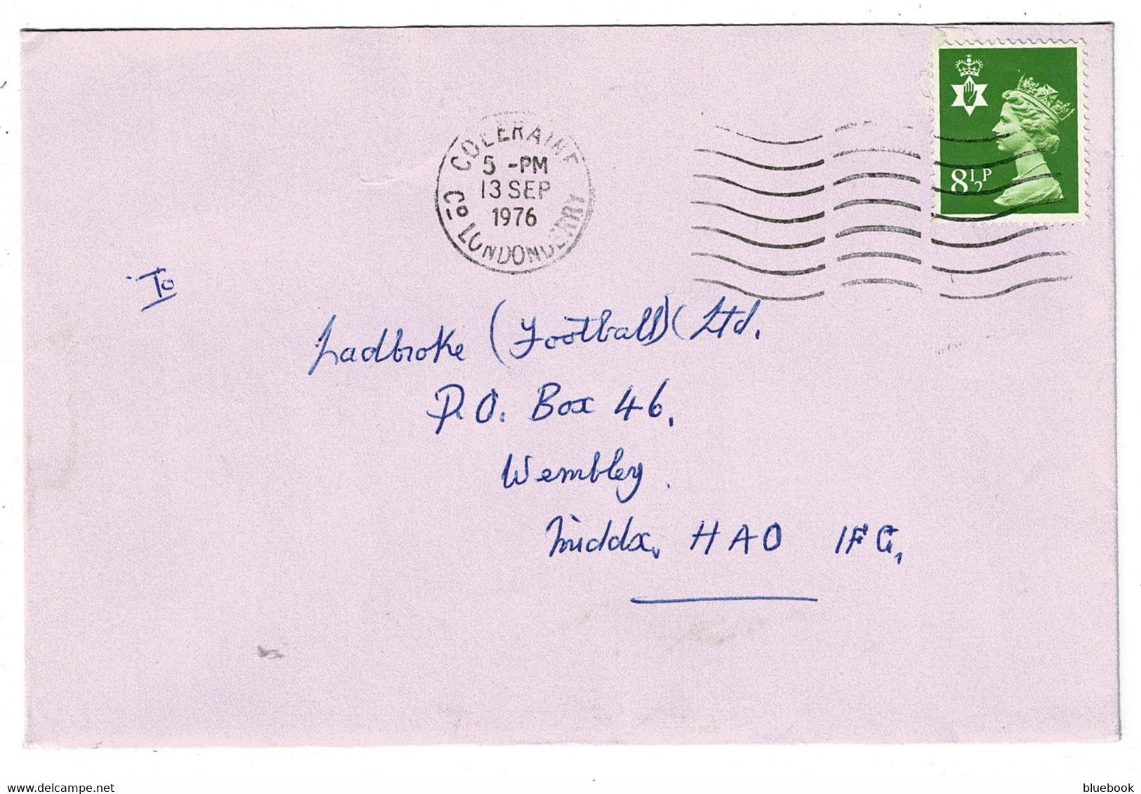 Ref 1444 - 1976 Cover Coleraine / Co. Londonderry Postmark - Northern Ireland - Covers & Documents