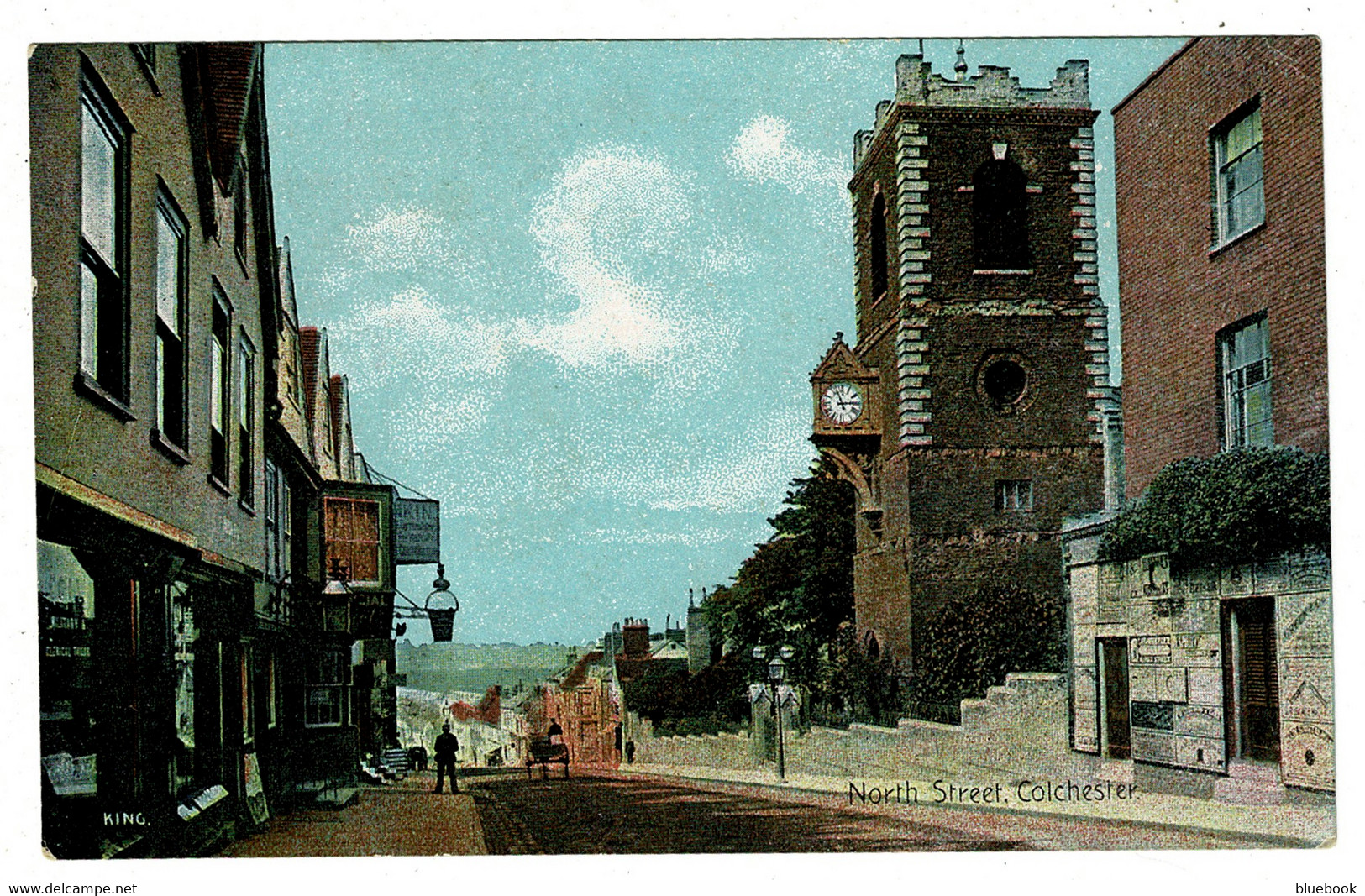 Ref 1446 - Early Postcard - North Street - Colchester Essex - Colchester
