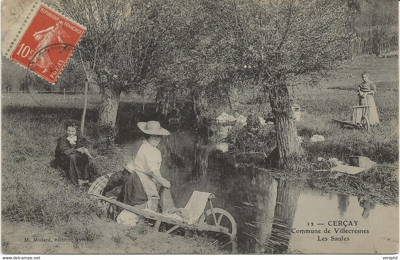 CERCAY - COMMUNE DE VILLECRESNES - LES SAULES - 1906 - Villecresnes