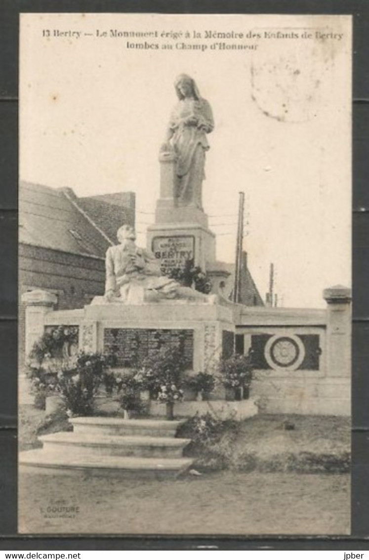 France - 1 CP De BERTRY - Monument Aux Morts - Other & Unclassified