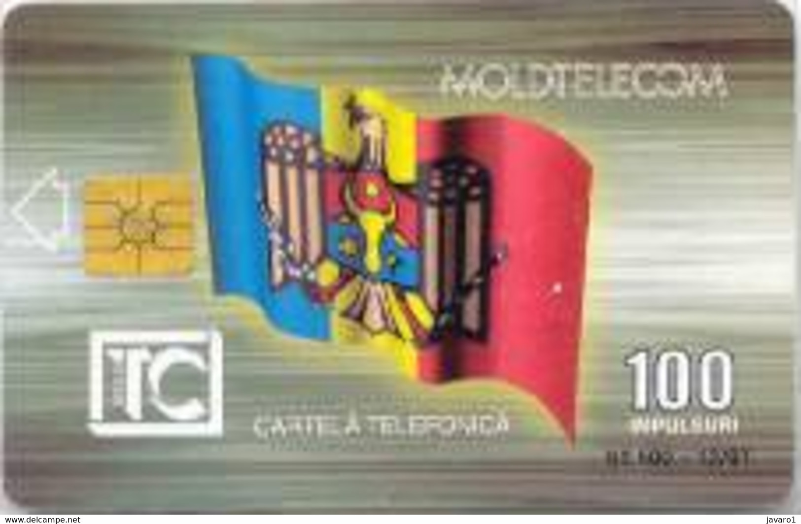 MOLDAVIA : 15 100 Brown ARCA TRIUMFALA 12/97 USED - Moldawien (Moldau)