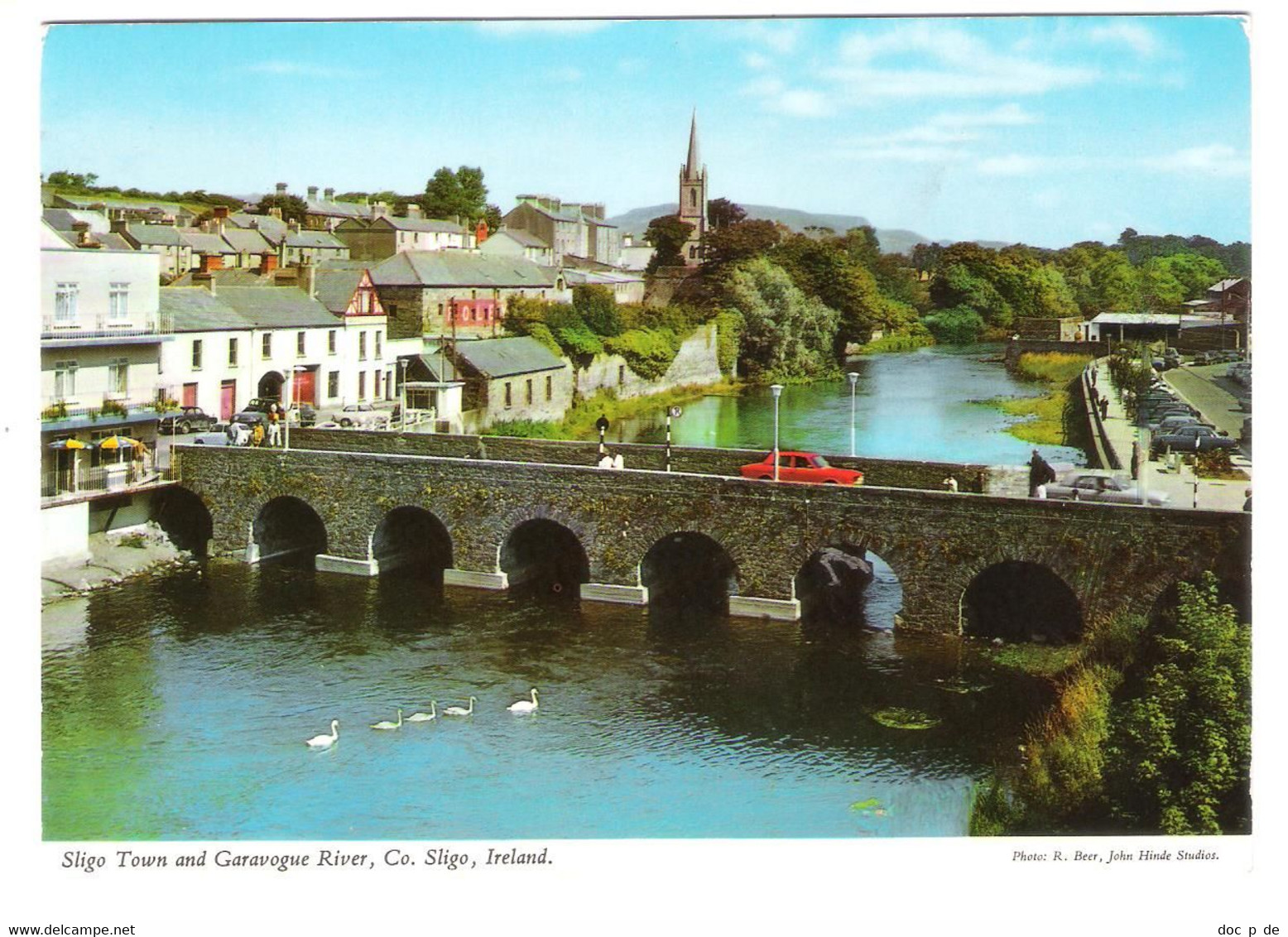 Eire - Ireland - Sligo Town And Garavogue River - Bridge - Cars - Autos - Sligo