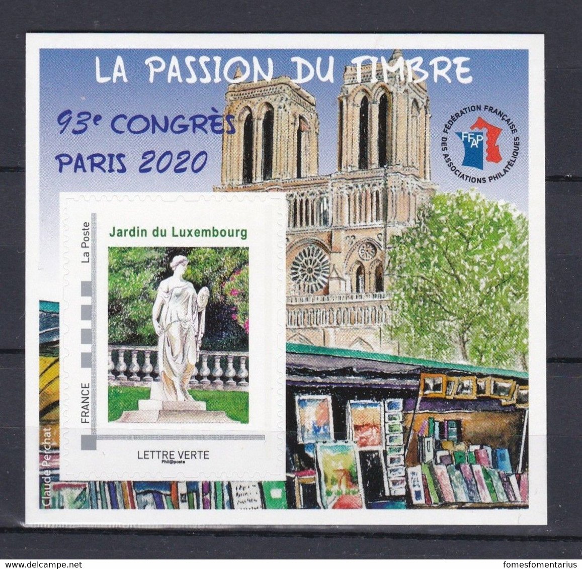 Timbre Lettre Verte Autoadhésif Neuf ** 93ème Congrès FFAP Paris - Otros & Sin Clasificación