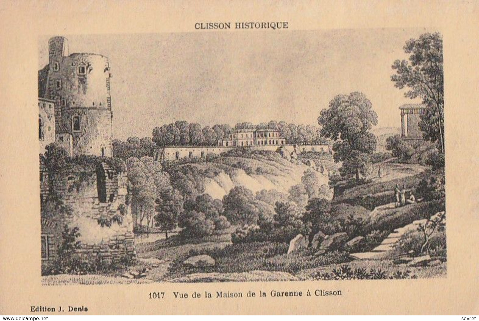 CLISSON. - Vue De La Maison De La Garenne. Carte Pas Courante - Clisson