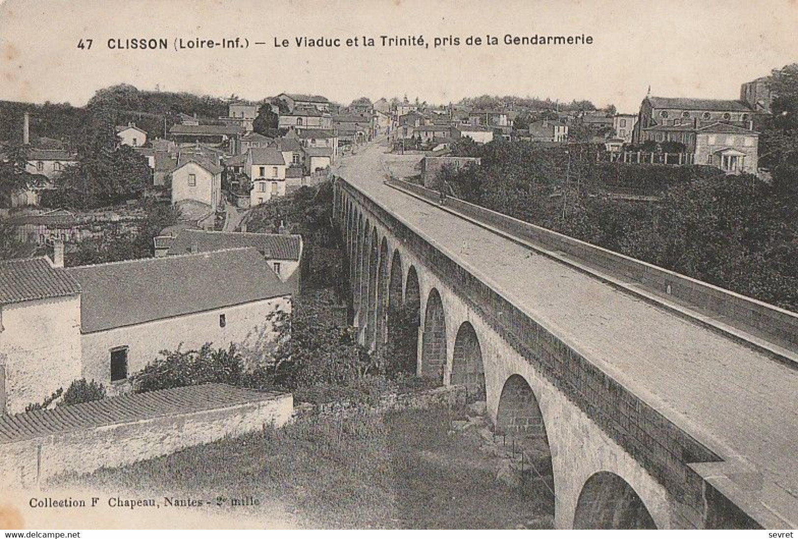 CLISSON. - Le Viaduc Et La Trinité, Pris De La Gendarmerie - Clisson