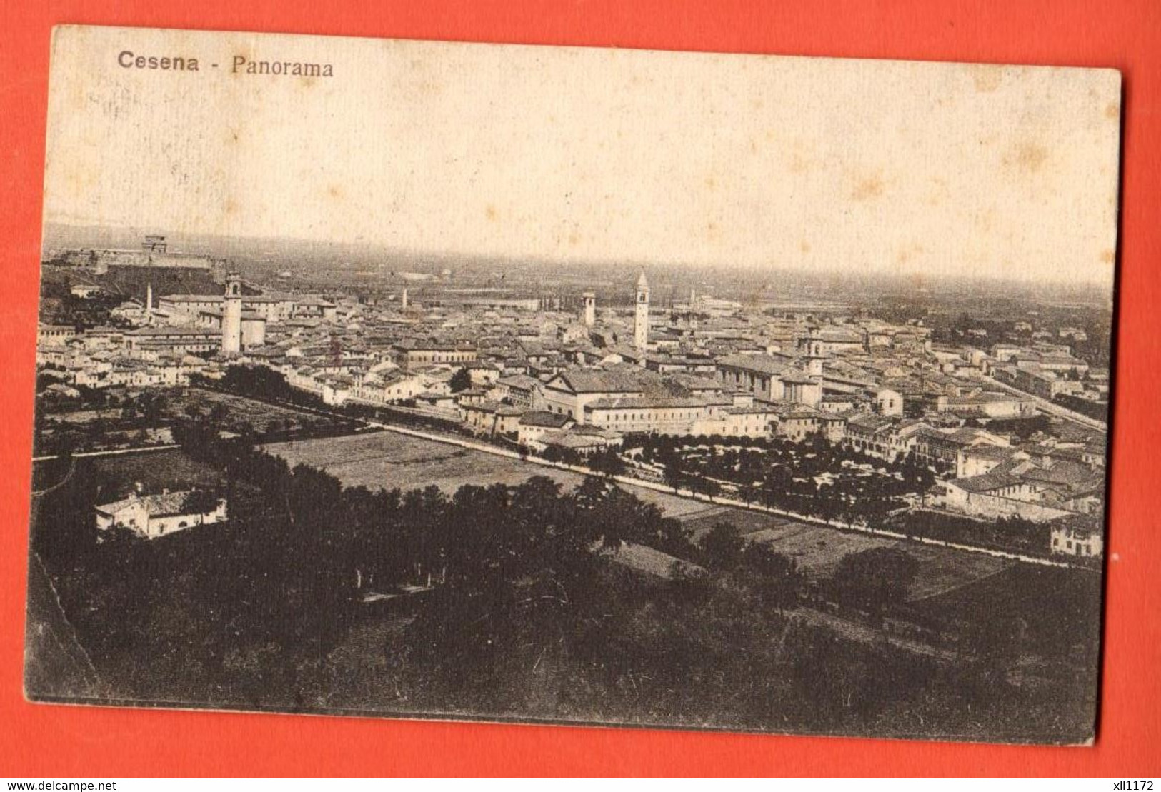 ZHD-33 Cesena Panorama Viaggiatta Per La Svizzera In 1927, Con  2 Bolli - Cesena