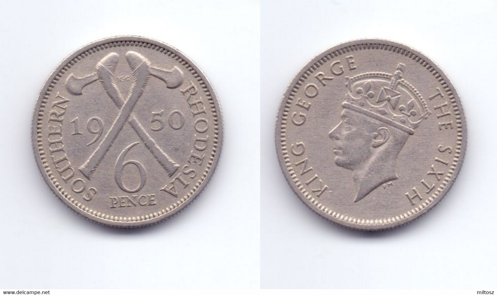 Southern Rhodesia 6 Pence 1950 - Rhodésie