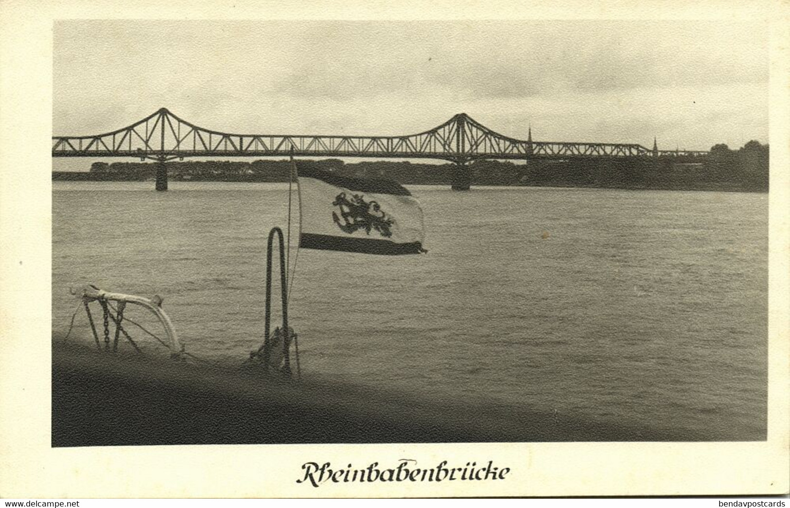 WESEL Am Rhein, Rheinbabenbrücke (1940s) AK - Wesel
