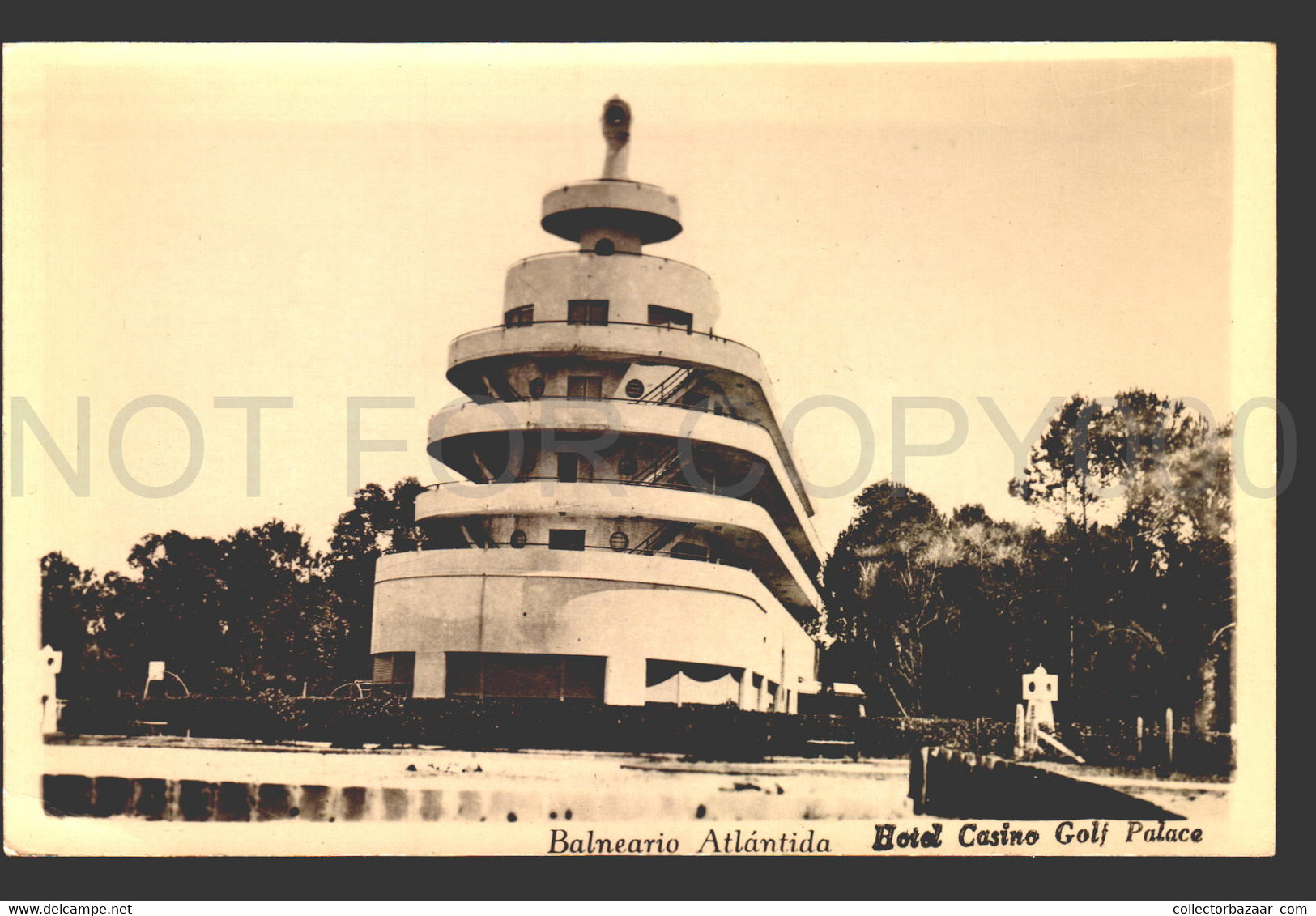 URUGUAY Atlantida Hotel Casino Golf Nautic Architecture International Style Real Photo Postcard  Cpa Ak Postcard W6_529 - Casinos