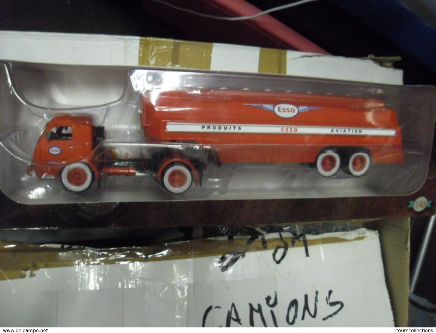 CAMION SOMUA JL17 + CITERNE ESSO AVIATION DE COLLECTION ALTAYA ECHELLE 1/43 IXO N 4 - LKW