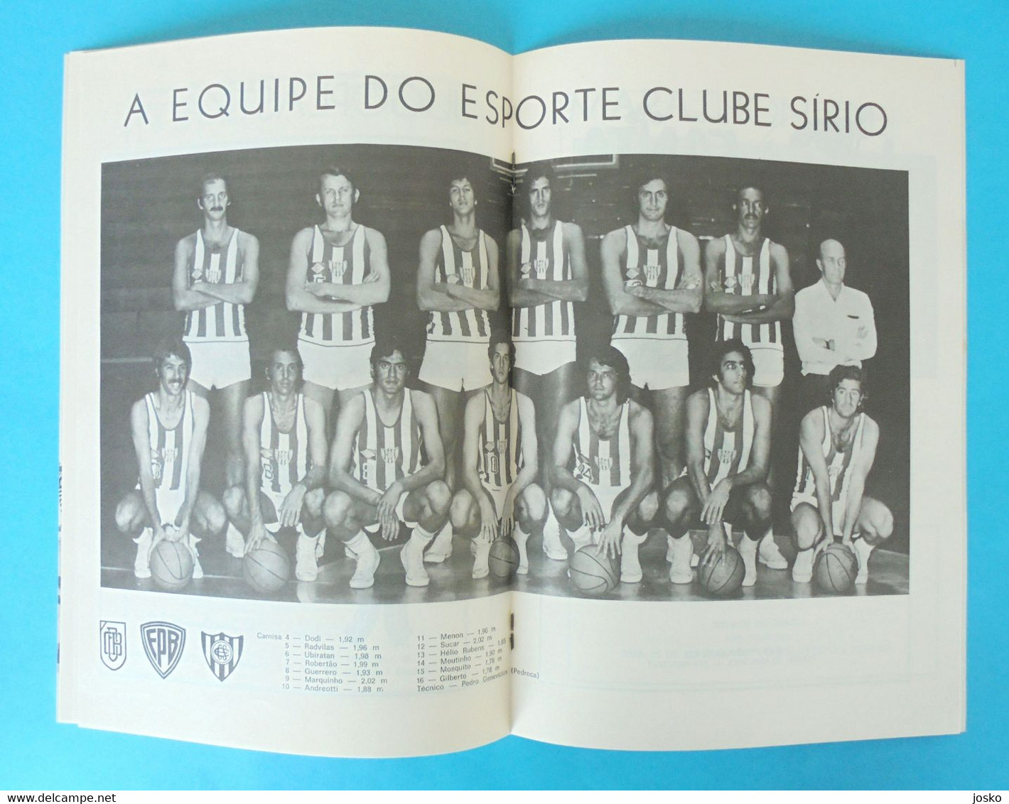 1973 FIBA INTERCONTINENTAL CUP Sao Paulo Brazil - basketball programme Ignis Varese Lexington Marathon Oil Sirio Bayamon