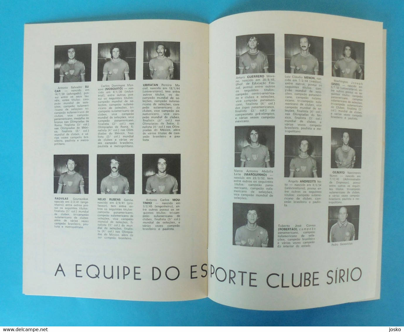 1973 FIBA INTERCONTINENTAL CUP Sao Paulo Brazil - basketball programme Ignis Varese Lexington Marathon Oil Sirio Bayamon