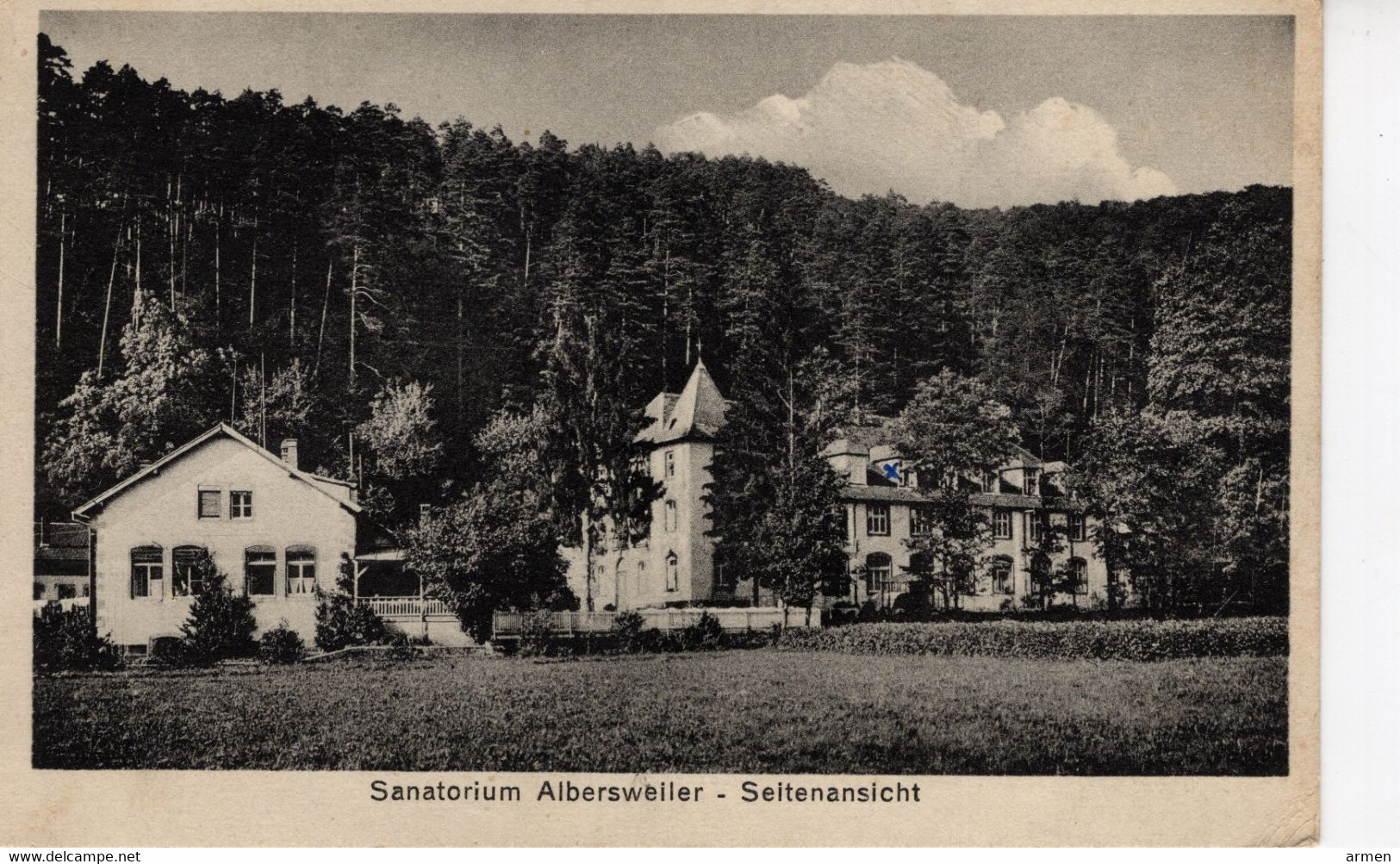 ALLEMAGNE-ALBERSWEILER-SANATORIUM-SEITENANSICHT-ANIMEE - Autres & Non Classés