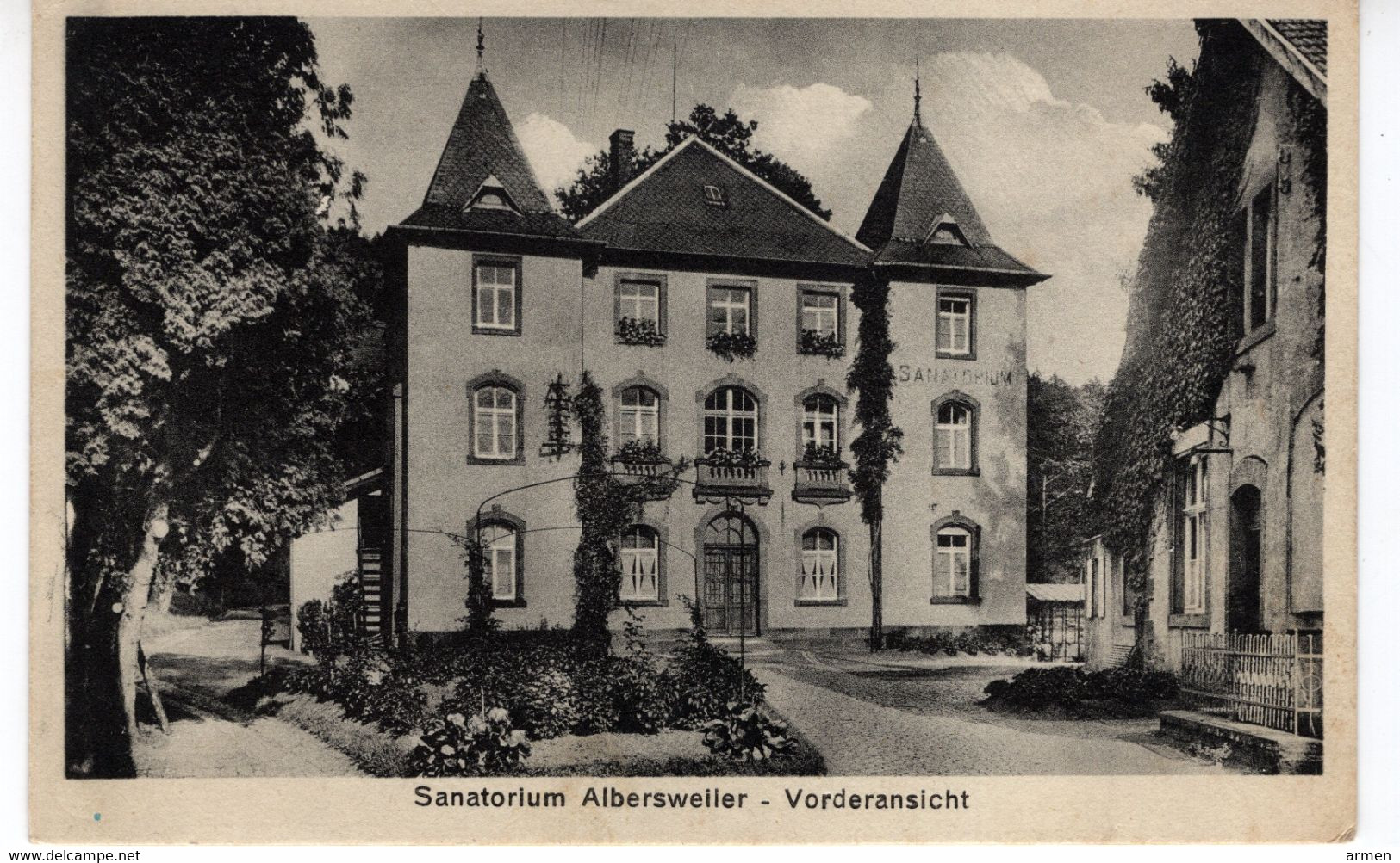 ALLEMAGNE-ALBERSWEILER-SANATORIUM- VORDERANSICHT-ANIMEE - Otros & Sin Clasificación