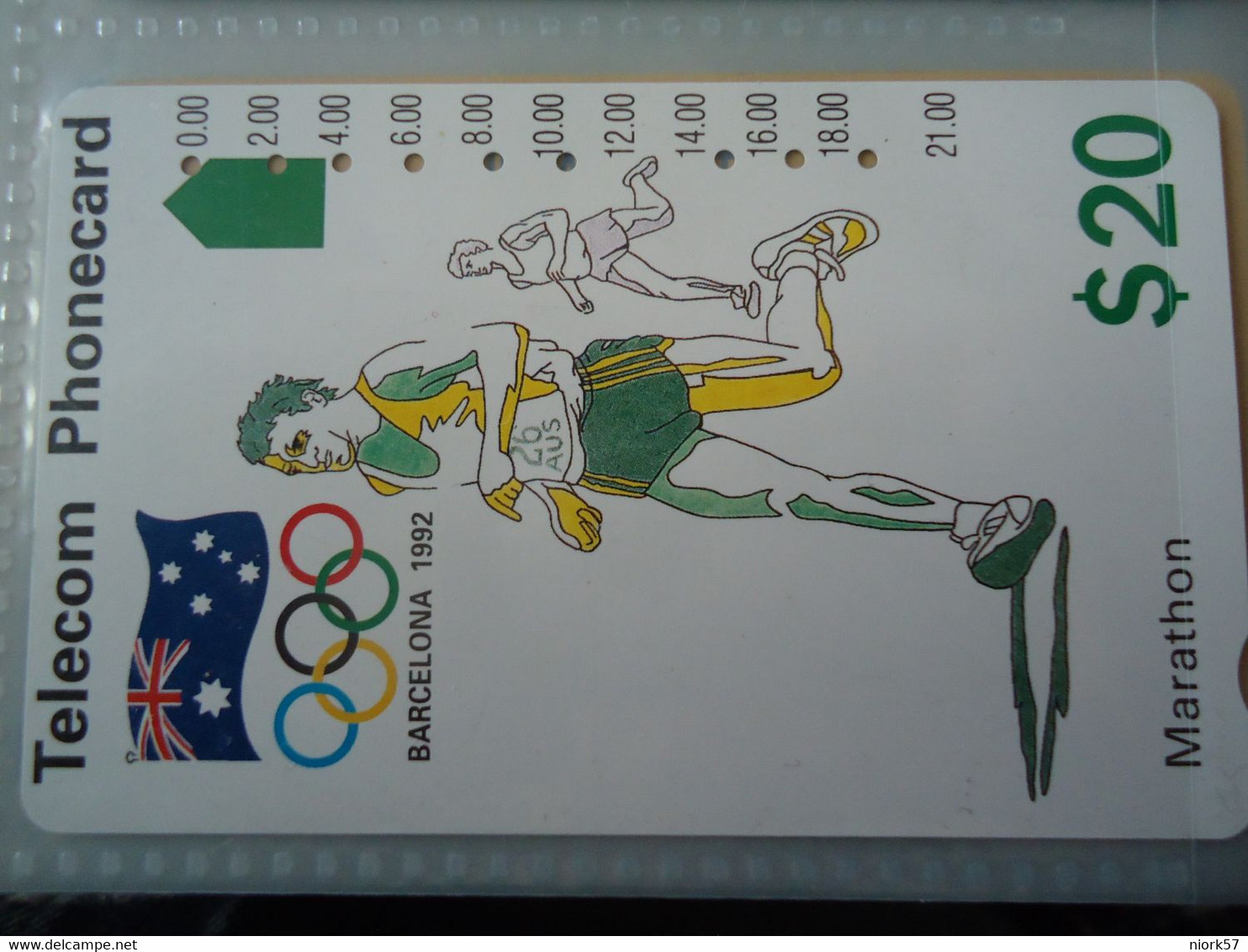 AUSTRALIA  USED CARDS  SPORTS OLYMPIC GAMES BARCELONA 1992 - Juegos Olímpicos