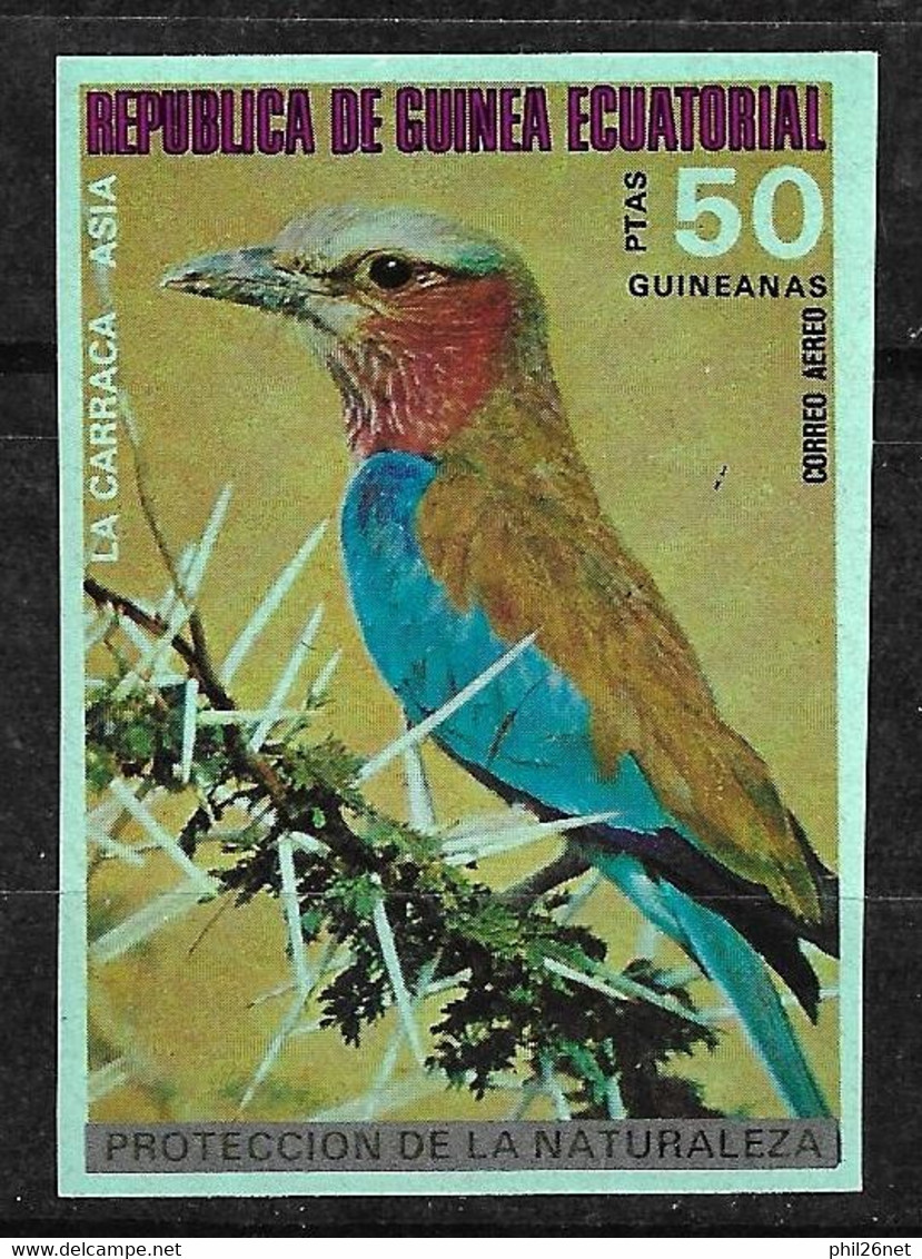 Guinée équatoriale PA N° 39 Non Dentelé Oiseaux  Caracara  Neuf  * *   TB = MNH VF Voir Scans    - Pics & Grimpeurs