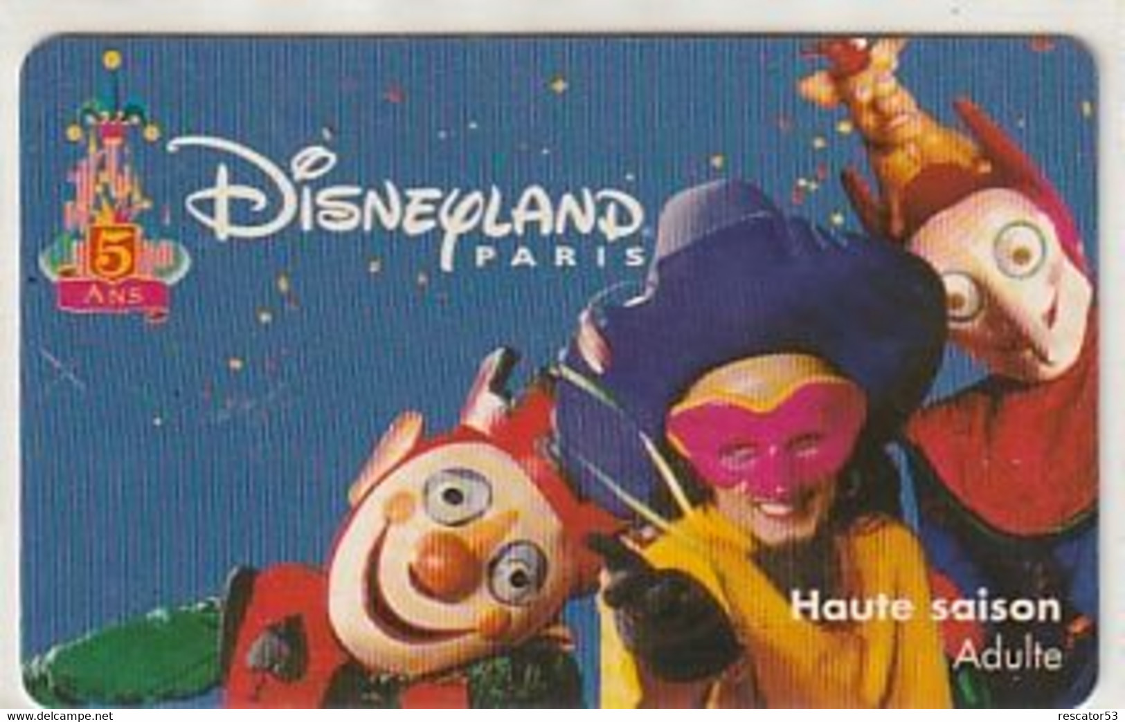 Pass Utilisé Disneyland Paris Adulte - Disney