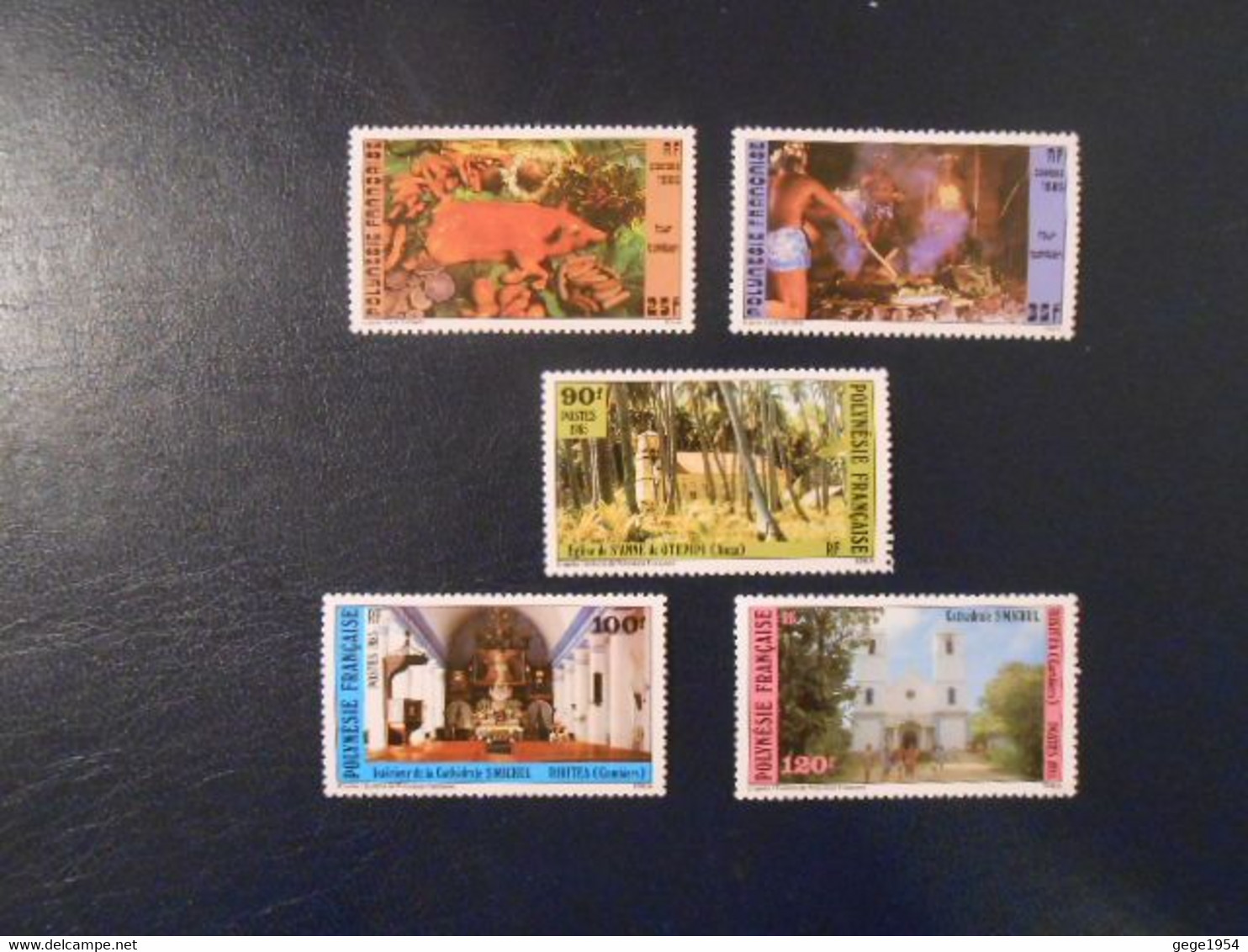 POLYNESIE FRANCAISE  YT241/245 COUTUMES ET TRADITIONS** - Unused Stamps