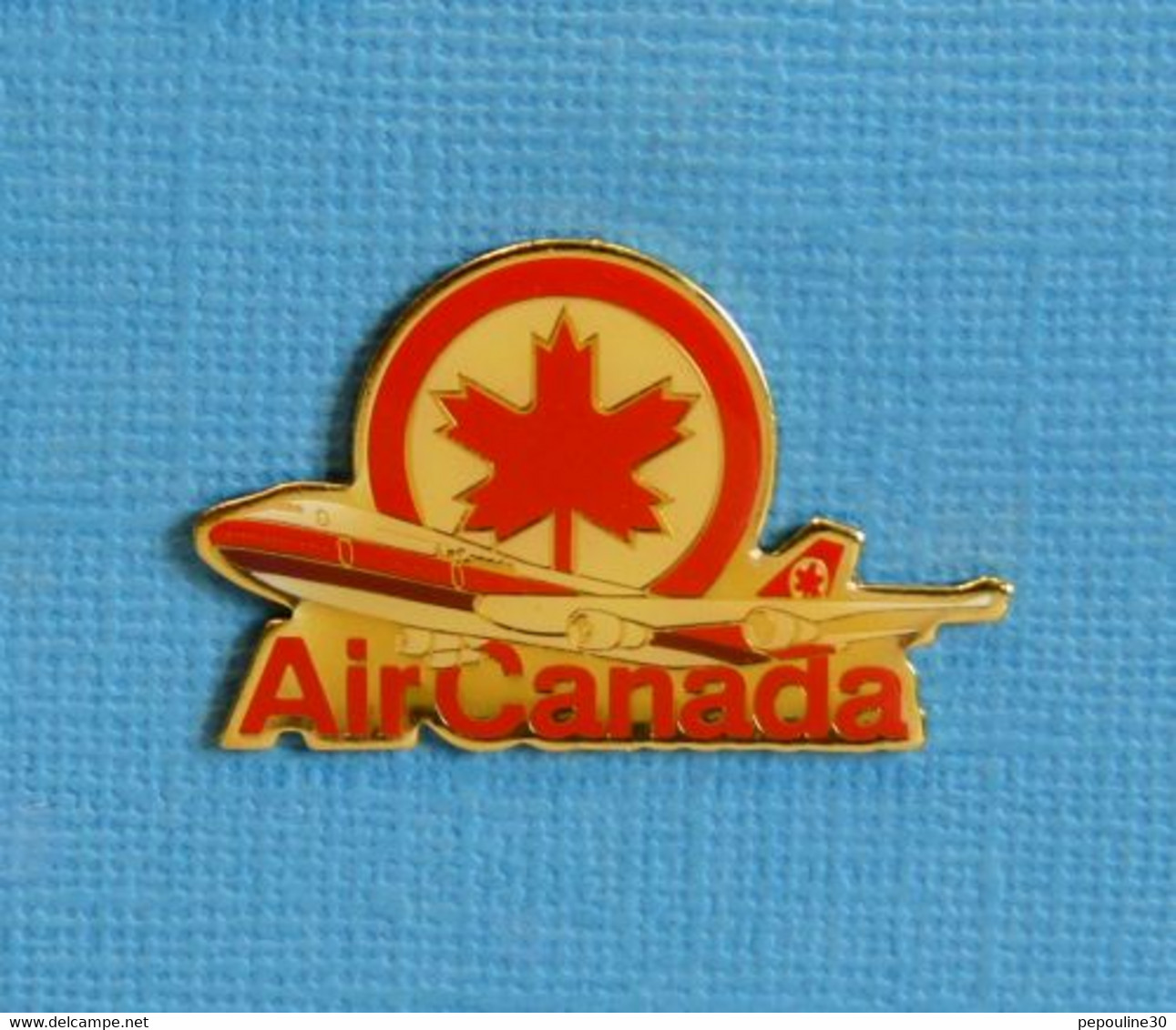 1 PIN'S // ** AIR CANADA / BOEING 747 AU DÉCOLLAGE ** - Avions