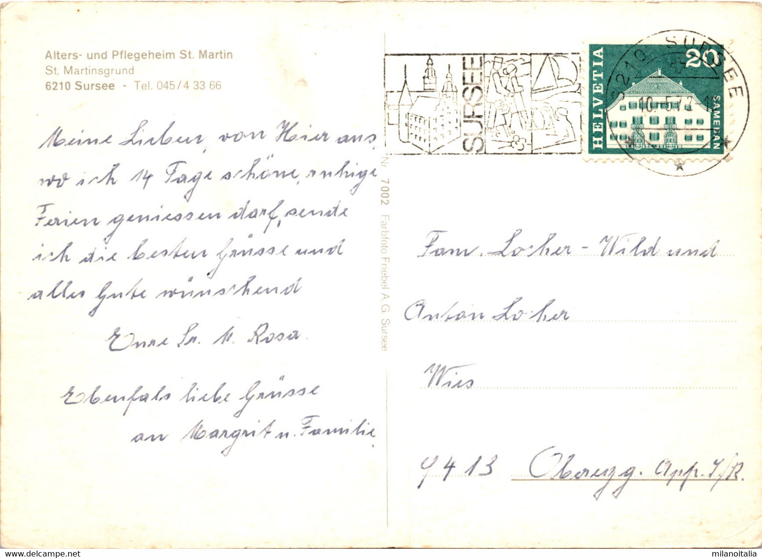 Alters- Und Pflegeheim St. Martin - Sursee (7002) * 10. 5. 1972 - Sursee