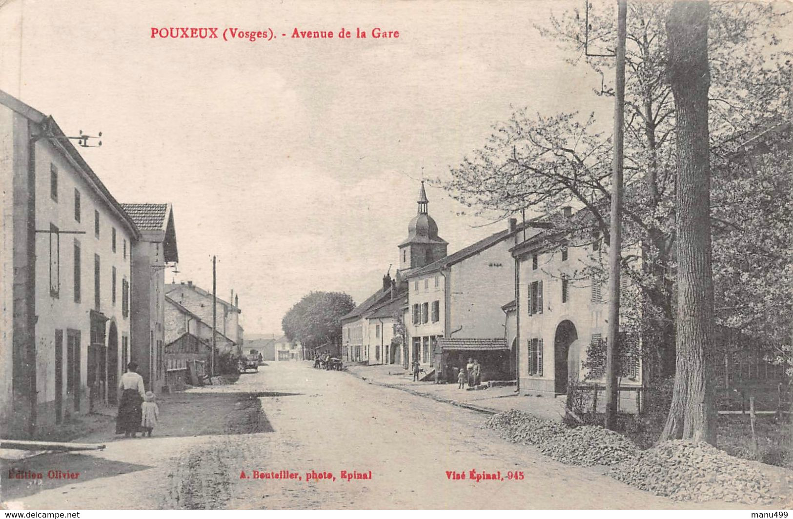 Pouxeux - Avenue De La Gare - Pouxeux Eloyes