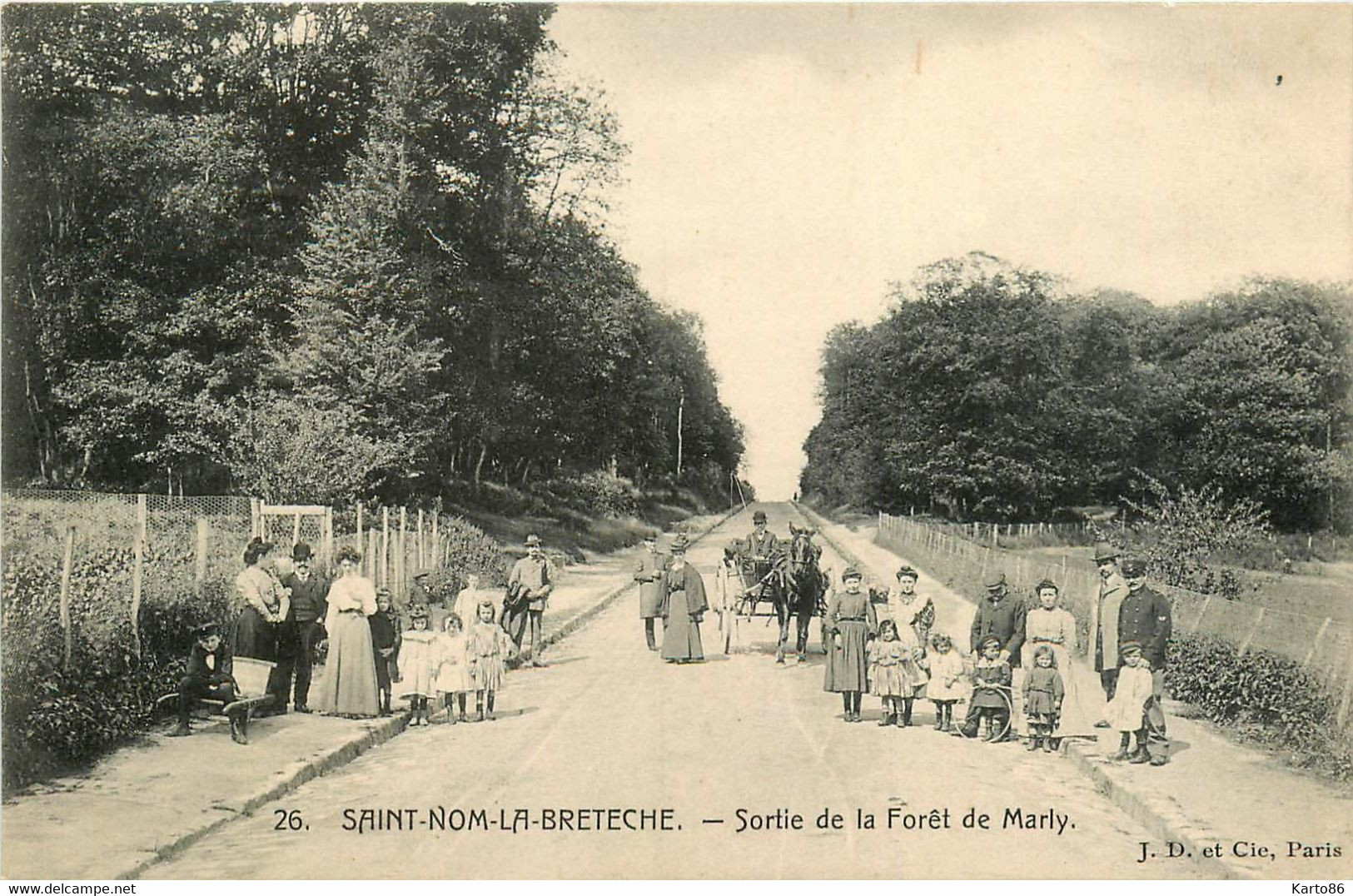 St Nom La Breteche * Sortie De La Forêt De Marly * Villageois - St. Nom La Breteche